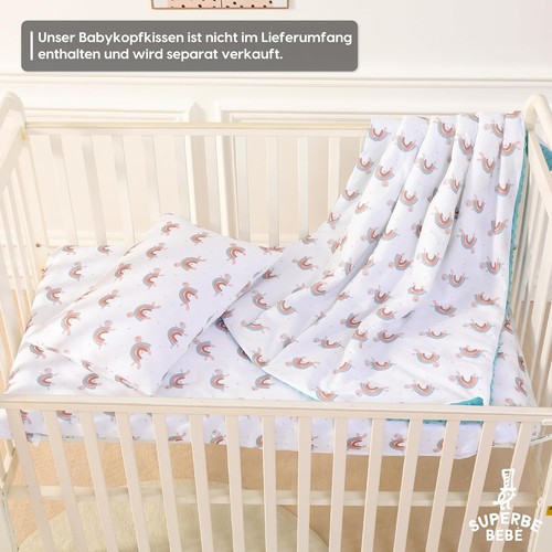 Babydecke - Kinderbettdecke - Baby Bettdecke - 100 x 135 cm - Baumwolle - Bild 5 von 7