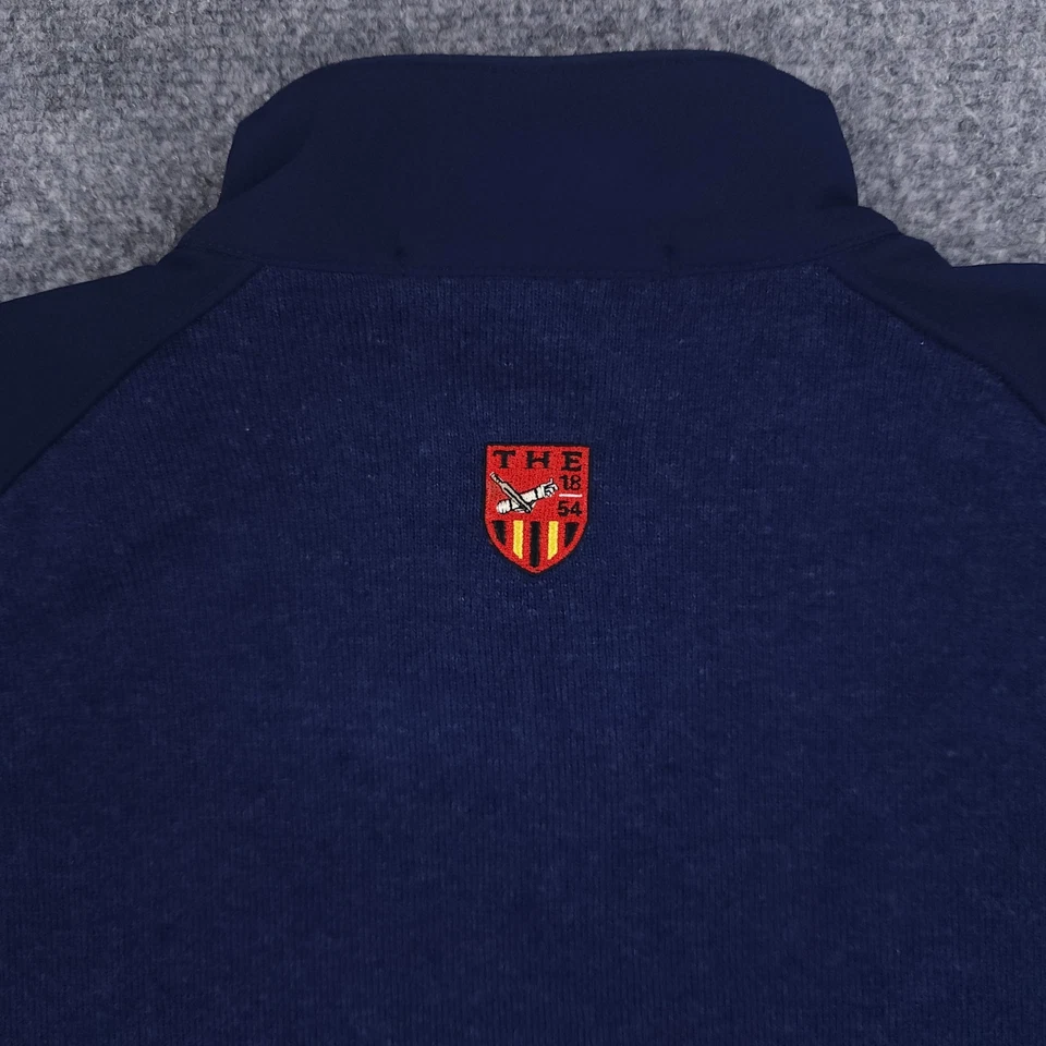 Chaqueta B Draddy Hombres Grande Azul Cremallera Completa Suéter Lana Acrílico Poliéster Cuello Simulado Foto 4 de 4