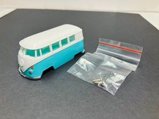 DASH MOTORSPORTS VW BUS Body in WHITE / TURQUOISE for T-JET Aurora  NEW
