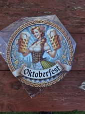 oktoberfest German beer festival bar sign 20cm Circular 