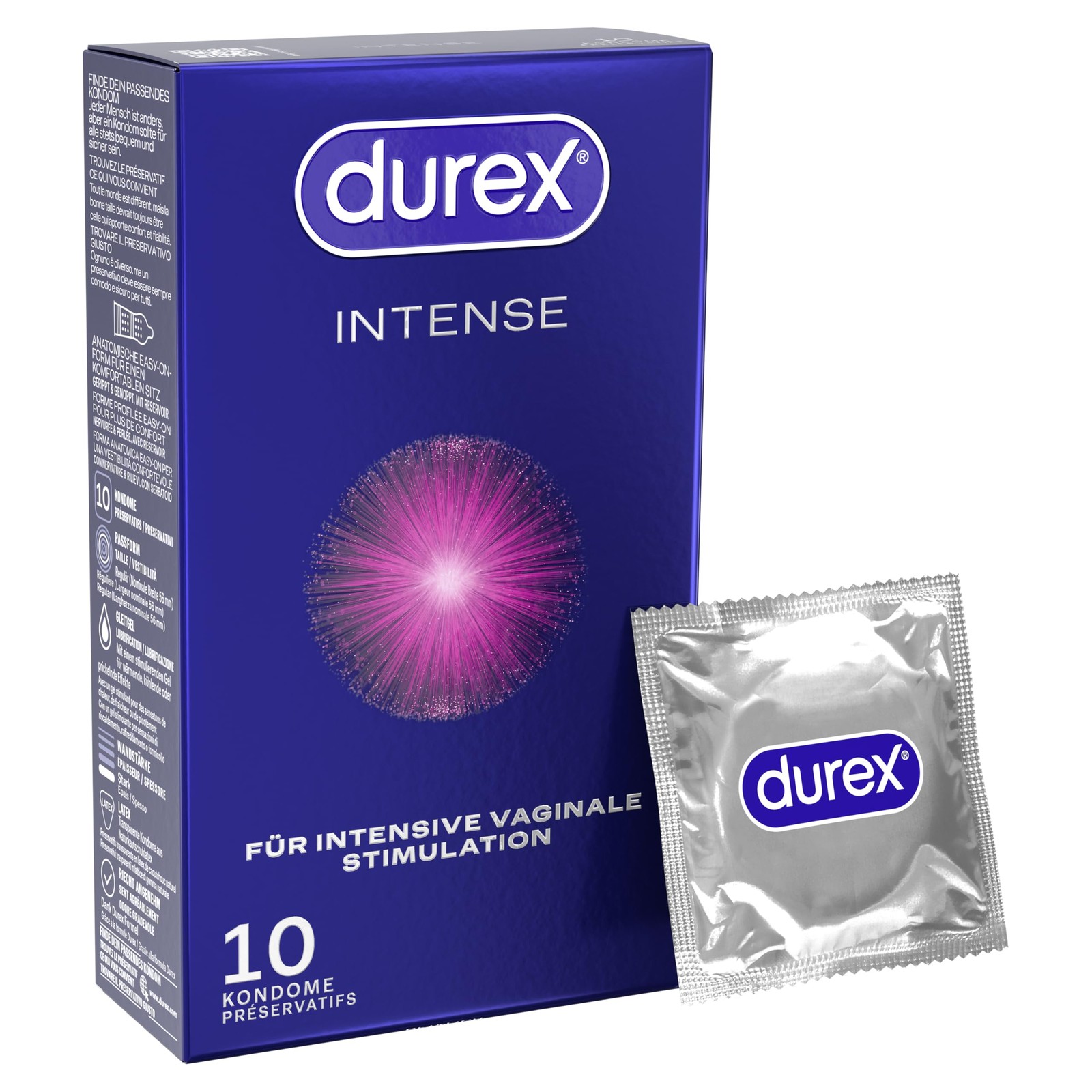 Intense Kondome Für komfortablen Sitz safer sex und hervorragende Gleitfähigkeit