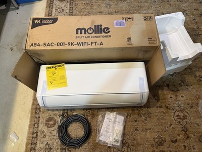 Molly mini split 9K WiFi AC wall hung unit only, no condenser with power cord 