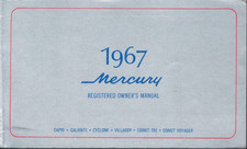 1967 Mercury Capri-caliente-cyclone-villager-comet-voyager Owners Manual Mn1905