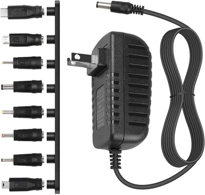 DC 5V 2A 2000Ma Power Supply Cord Charger Multi Tips 10W AC Adapter with 8 Selec