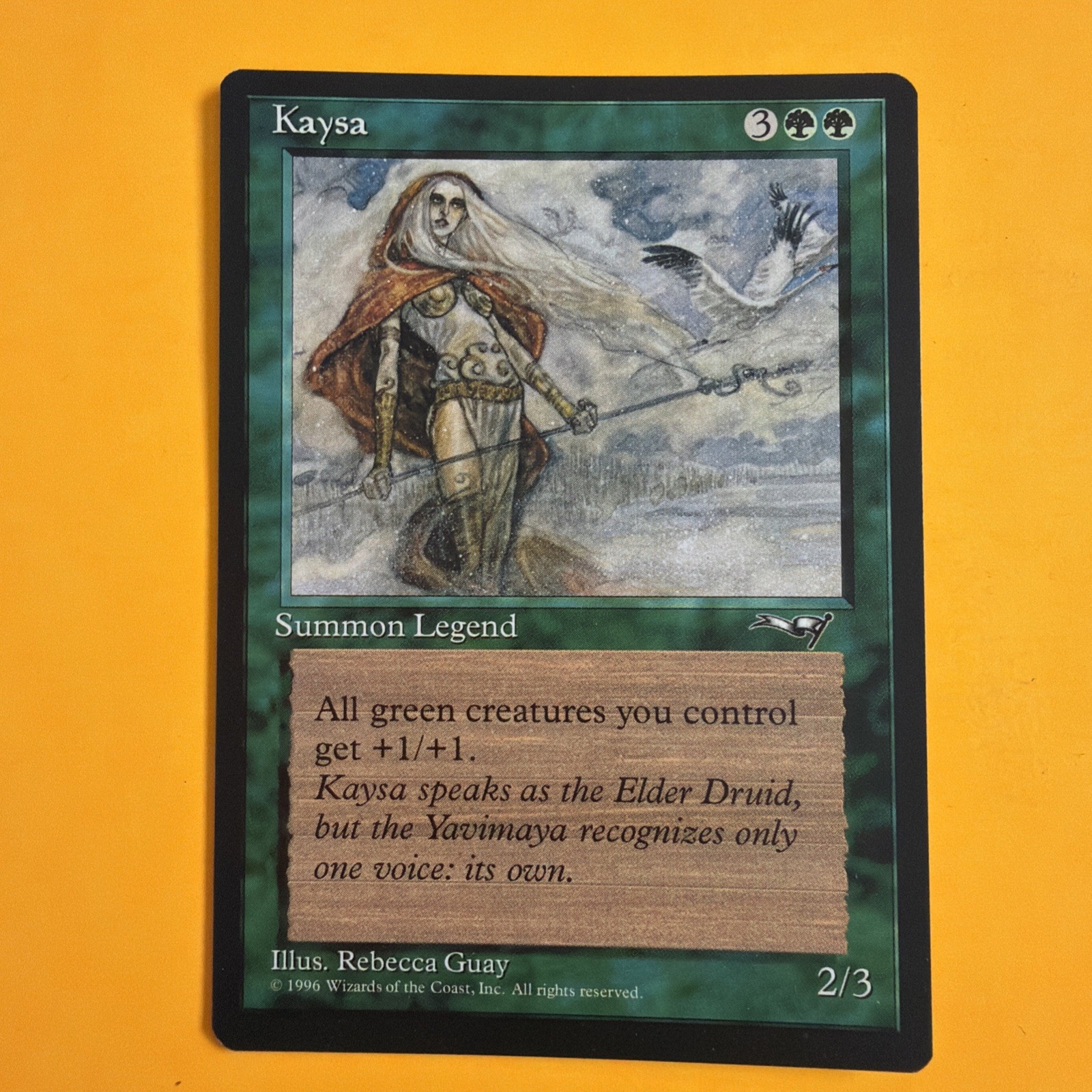 Kaysa LP-NM Alliances Rare Creature Legend Magic The Gathering 1996