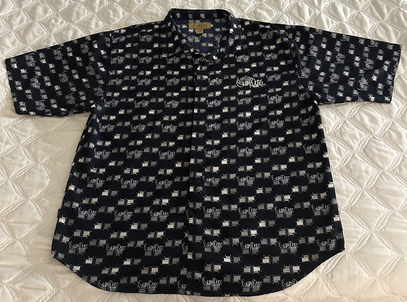 SDC Snoop Dogg Shirt Mens 3XL Black  Y2K Hip Hop Streetwear S/S button rare VTG