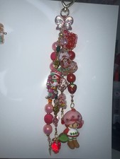 Strawberry Shortcake Journal Tassel | Beaded Spine Charm Accessory