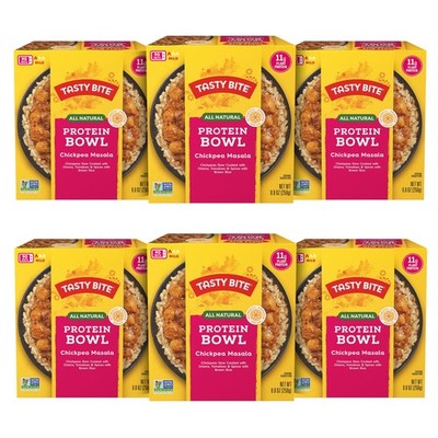 Indian Style Chickpeas & Rice Bowl, 8. Ounce, Pack of 6, Ready to Eat, Organic