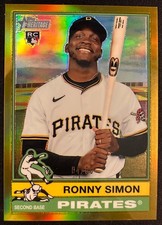 RONNY SIMON 2025 TOPPS HERITAGE BASEBALL HIGH NUMBER GOLD CHROME RC #04/50 #521
