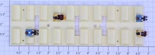 Lionel 22275-12 18" Aluminum Passenger Car Rear Beige Interior Insert