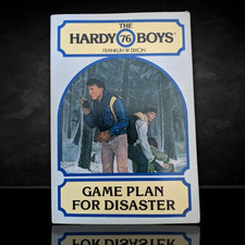 76 Game Plan for Disaster Hardy Boys Paperback Book 1982 (Round)