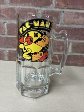 Vintage Pac-Man Beer Mug Glass 8” Bally Midway 1982