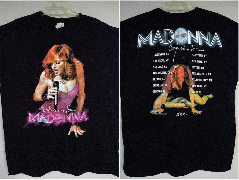 MADONNA Confestion Tour 2006 T-Shirt, Madonna Tour 2006 Shirt, Madonna T-Shirt