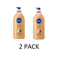 2 PACK NIVEA Cocoa Butter Body Lotion with Deep Nourishing Serum, 20 Fl Oz