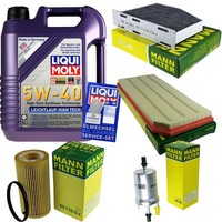 Inspektionspaket 5L Liqui Moly 5W-40 FüR Audi A3 S3 Quattro VW Golf VI 2.0 GTI