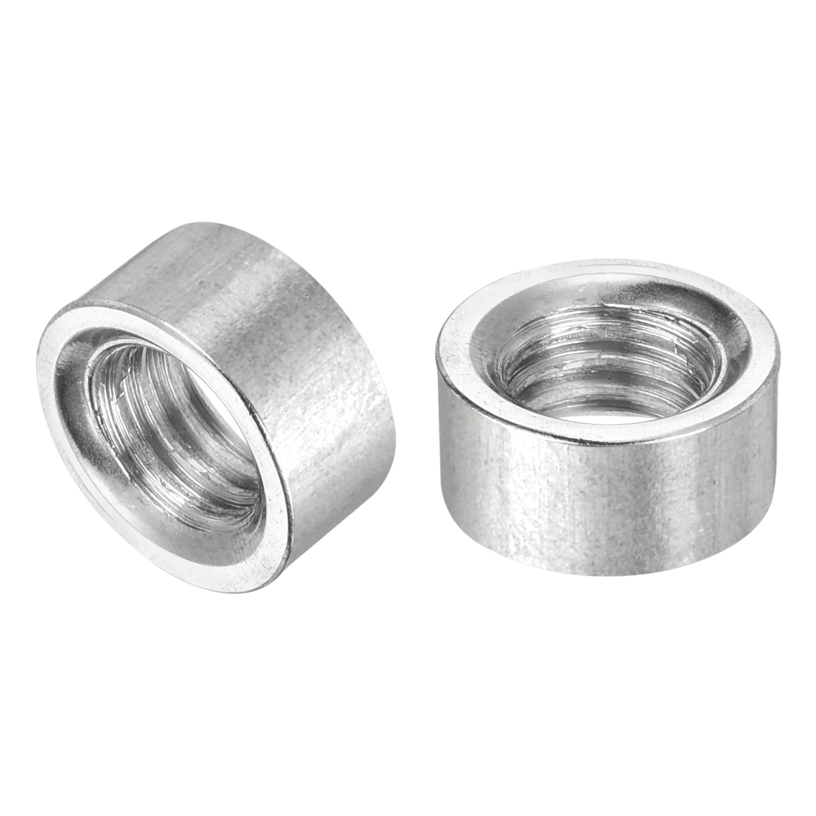 M8x12mmx6mm Weld on Bung Nut Threaded 201 Stainless Steel Insert Weldable 20pcs