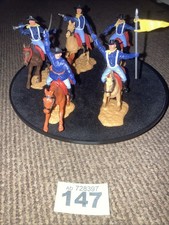 Vintage Timpo berittene American Union Kavallerie Infanterie Soldaten Look 👀