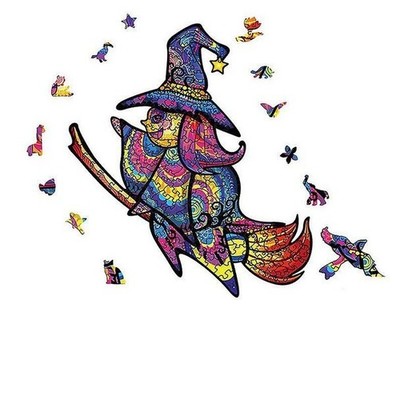 Witch Irregular 3D Animal Puzzle 100 Pieces (Small)