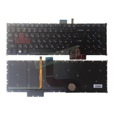 RED Mark RGB Backlit Keyboard For ACER Predator Helios 500 PH517-51 Russian RU