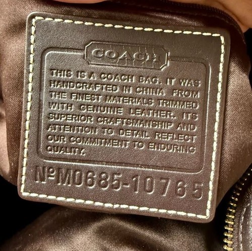 Coach Large Signature Ergo Turnlock Hobo Shoulder Bag 10765 China - Picture 10 of 10