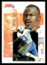 1991 Score Richard Johnson #669 Houston Oilers NFL Football