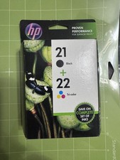 2PK Genuine HP 21 HP 22 Ink for Officejet J3680 4315 F380 EXP DATE 2013