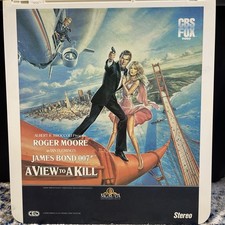 RCA CED Videodisc - A View To A Kill - Roger Moore James Bond 007 Rare