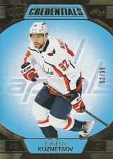 2021-22 Upper Deck Credentials - Evgeny Kuznetsov #37 Blue /99 Capitals