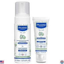 Baby Cradle Cap Bundle - Natural Shampoo  Cream with Avocado - 2 Piece Set