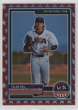 2023 Panini USA Baseball Stars & Stripes Red Prizm 93/149 Talan Bell #2 10jr