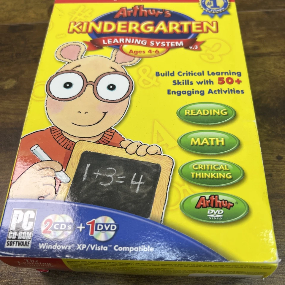 Arthur’s Kindergarten Learning System Ages 4-6 PC CD-Room Windows XP/Vista - Image 2 of 4