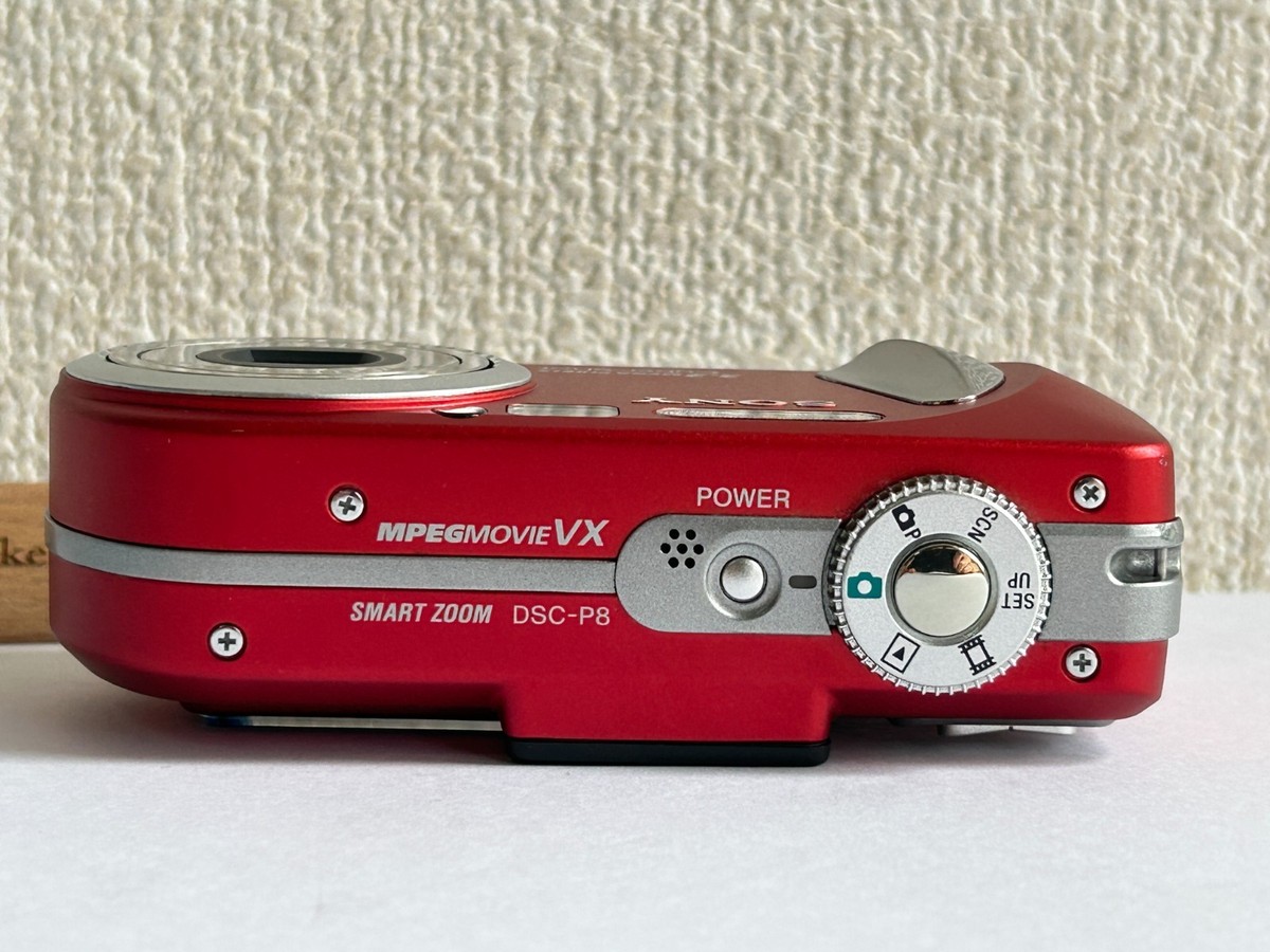 Sony Cyber shot DSC-P8 Red 3.2MP Compact Digital Camera Tested