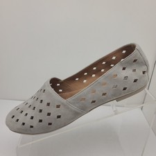 Clarks Artisan Gray Suede Leather Slip On Slides Loafers Flats Womens Size 8 M