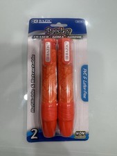 Bazic Paisley Refillable Pen Style Erasers Multicolor 2-Pack 2216