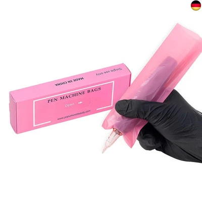 EZ TATTOO EZ Abdeckungen für Tattoo Maschinen - 200 Stück (5cm X 16cm) Tattoo Pen Covers T