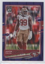 2020 Panini Donruss Optic Rookies Purple Shock Prizm Javon Kinlaw #115 0y59