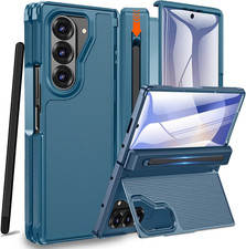 for Samsung Galaxy Z Fold 7 Case with S Pen Holder Stylus and Invisible Kickst