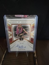 2023 Panini Immaculate WWE Alexa Bliss #MG-ABS Marks of Greatness Auto /49