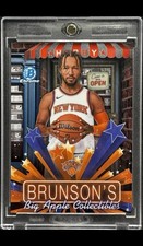 Jalen Brunson RARE BLUE ORANGE CHROME  INVESTMENT CARD TOPPS KNICKS MINT