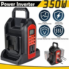 350W Portable Power Bank Inverter for Milwaukee 18V Battery to AC 110V 120V /USB