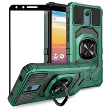 Case for AT&T Calypso/Radiant Core/Cricket Icon/Vision 2/3 with Screen Protector