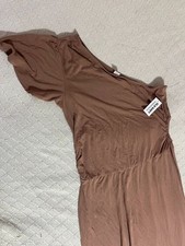 Cold shoulder old navy new preppy dress size large summer brown