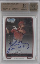 2012 Bowman Draft Chrome Picks James Ramsey #BCA-JR BGS 10 PRISTINE Auto 0t3