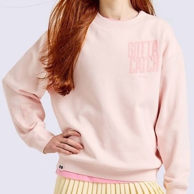 Pokemon Target Trainer Sweatshirt Kids XL Pink New Relaxed Fit Recycled Polyeste