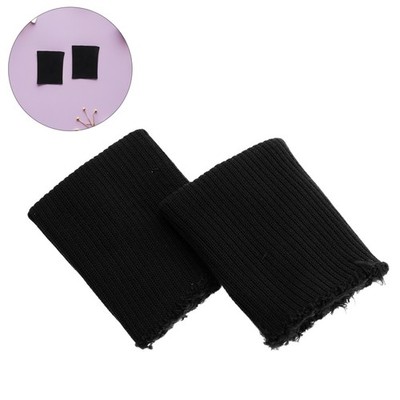  1Pair Ribbed Knit Cuff Sleeve Material - Stretch Knitted Striped Sweater Arms