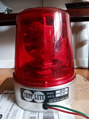 Trip Lite MV-IND signaling beacon red safety light 24 volt dc 