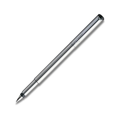 Parker Vector Edelstahl-Füllfederhalter mit Chromrand - 5N