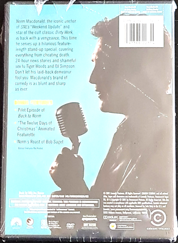 NORM MacDONALD Me Doing Standup Rare DVD 2011 Region 1, New and Sealed - Picture 2 of 3
