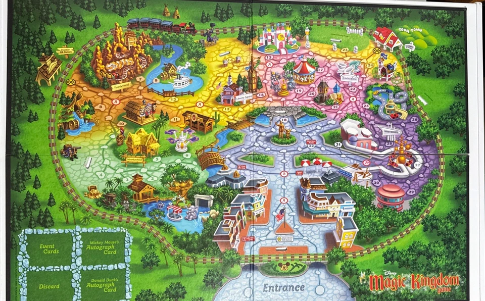 Disney Magic Kingdom Board Game Parker Brothers 2004 98% Complete - Read - Image 3 of 4