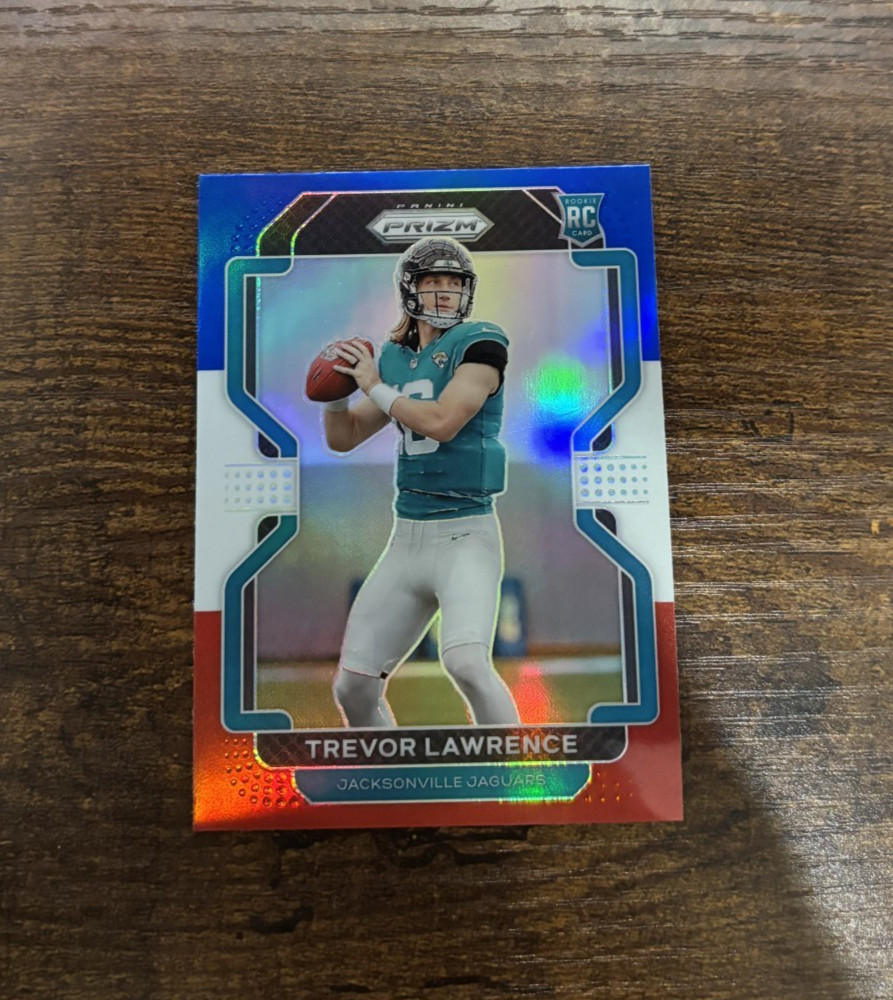 2021 Trevor Lawrence Panini Prizm Red White & Blue Prizm Rookie #331  RC